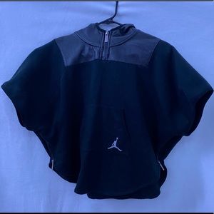 JORDAN Tonal Coated Fleece Poncho Jacket